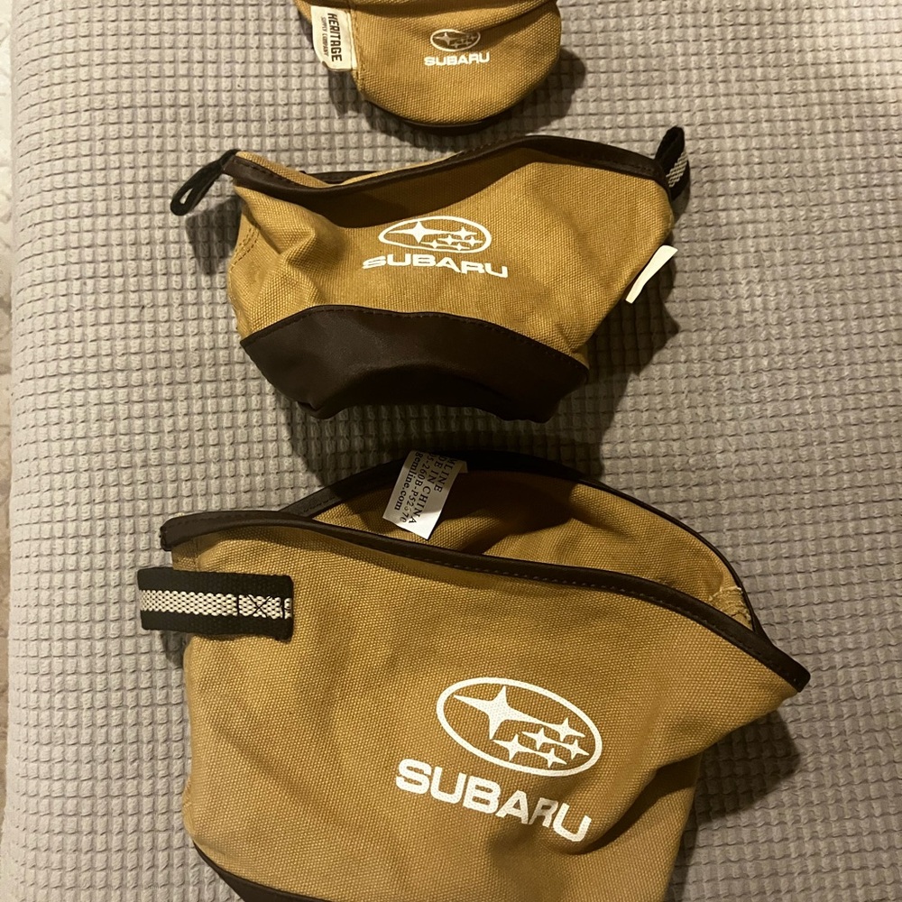 Subaru canvas pouches / NEW